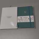 A5 Bullet Dotted Journal Notebook | 160gsm Thick Bleedproof Paper, Lay Flat Binding, 160 Numbered Pages | Hard Cover Dot Grid Notebook/Bullet Journals for Creatives & Professionals-Ginkgo leaf