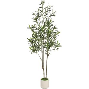 Alupssuc 5ft Artificial Olive Tree with Green Moss
