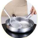 3pcs/set Stainless Steel Cookware Set Milk Pot Kit Induction Cooker Cooking Pan for Home Flat Bottom Frying Pan Soup Kitchen (A)