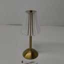 Cordless Table Lamps for Bedroom,Gold Cordless Battery Operated Table Lamp Rechargeable Decorative Bedside Dimmable Nightstand Lamp Small Touch Crystal Table Lamp,3 Color LED Lamp 2600mAh (Vintage)