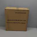 Metal Table Legs 16 inch Height x 17.7 inch Wide with Adjustable Protector Feet, Heavy Duty Metal Furniture Legs for Coffee Table, Cocktail Table, Square Tube Leg (Bear Up to 800lb), Black, Set of 2