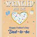 16 x Father's Day Card for Father To Be, Dad to Be, Expecting Dad, Proper Size Premium Cardstock with Envelope, Heartwarming Gift for Celebration, Ideal for Baby Announcement and Family Celebration, Mix