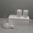 12 Pack Glass Cylinder Vases 4,6,8,10 Inch Tall Clear Flower Vase Hurricane Floating Candle Holder for Table Centerpiece Wedding Home Decor.