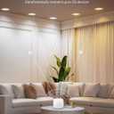 LEPOWER-TEC Recessed LED Can Lights 6 Inch, Smart Wi-Fi Connect White LED Ceiling Light, Adjustable 2700K-6500K Downlight with Junction Box, APP & Voice Control, 1100 Lumens, 4 Pack