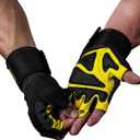 TAVIEW Workout Gloves,Weight Lifting Gloves & Wrist Wraps Built in One, Support for Gym Training, Full Palm Protection for Fitness, Weightlifting, Exercise, Hanging, Pull ups (yellow)