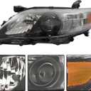 labwork Headlights Replacement for Camry SE 2010 2011 Headlamps Halogen Headlights Passenger and Driver Side