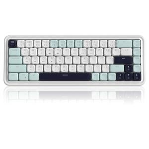 MageGee 60% Slim Wireless Creamy Mechanical Keyboard,Moon68 RGB Backlit Gaming Keyboard,Quiet 2.4G/BT5.0/USB-C Blue Tooth 68Keys with Short Red Switches for PC MAC Xbox (Sky Blue)
