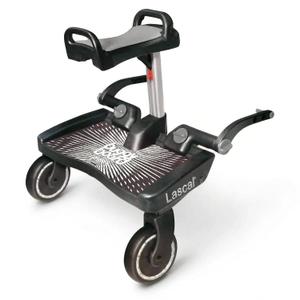 BuggyBoard Maxi+ - Black with Gray Saddle Seat