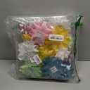 WRAPAHOLIC Light Color Gift Bow Assortment (24 Bows) Light Blue, Pink, Yellow, Green, White for Birthday, Wedding, Christmas, Baby Shower, Bridal (Glitter&Metallic Shine)