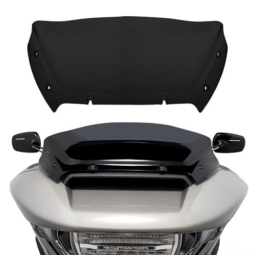 FATECIM 9" Wave Windshield Windscreen Air Deflector for Harley CVO Road Glide FLTRXSE 2023-up, CVO Road Glide ST FLTRXSTSE 2024-up, Road Glide FLTRX 2024-up Accessories (Dark Smoke)