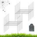 16Pcs Halloween Metal Stakes, Heavy Duty H-Shaped Tombstone Stakes, Foam Graveyard Sign Holders for Family Garden Yard Lawn Outdoor Decor