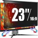 Magnetic 23 Inch Privacy Screen for Computer Monitor 16:9 Aspect Ratio, 23in Removable Anti Glare Filter, Blue Light Blocking Privacy Shield Eye Protection, Hanging Anti Spy Desktop PC Protector