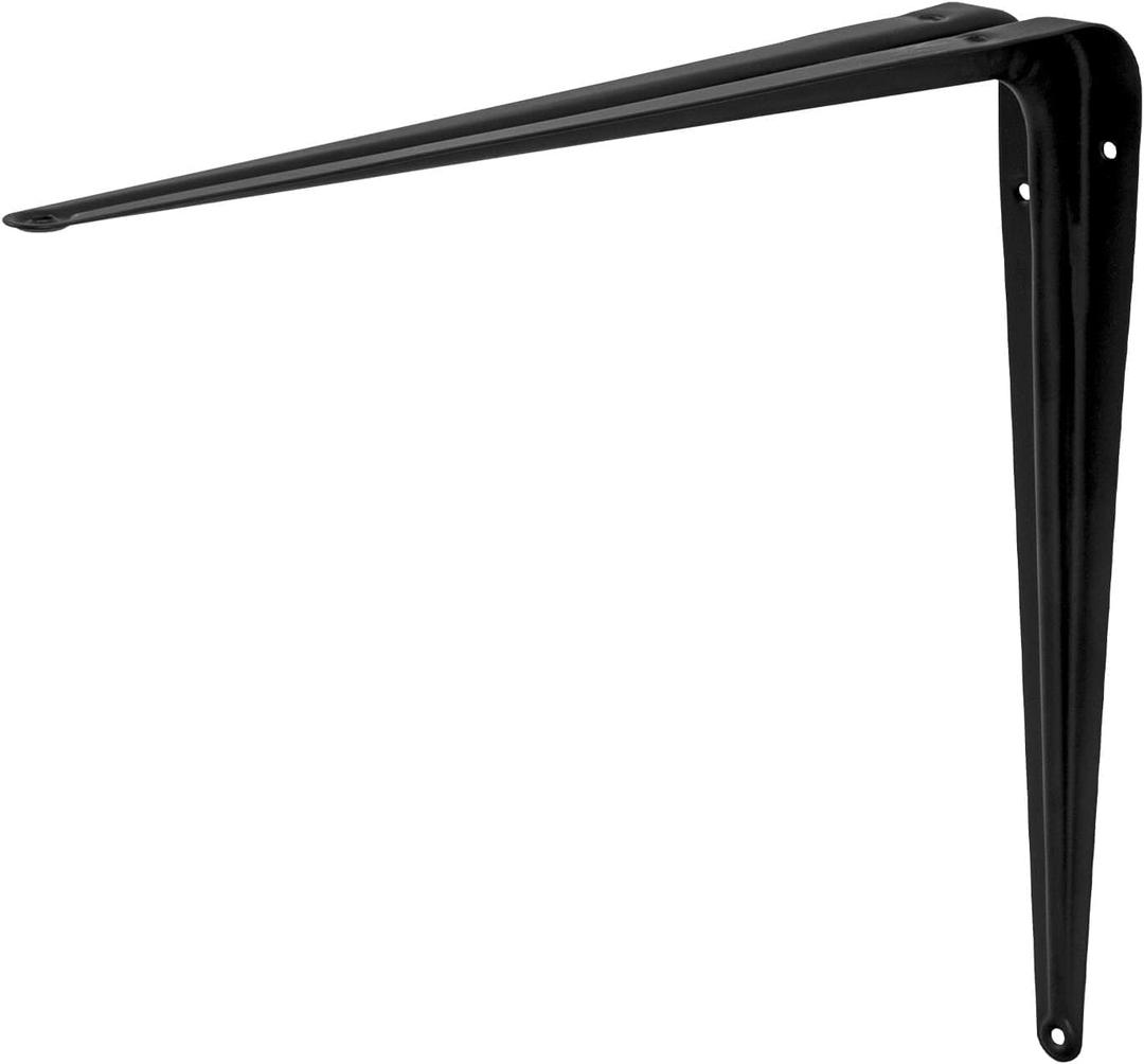 Steel brackets, 12 x 14 ', black