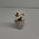 Apricot Lamb Soft Daisy Plant Plush Toy, Stuffed Green Pot, Kawaii Plushie for Kids 10 Inches