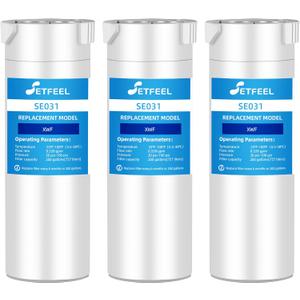 XWF (Not XWFE) Water Filter Replacement for GE XWF WR17X30702 GF-XWF, XWF Water Filter Fit GE Gfe26jymwffs Pvd28bynbfs Gss25gshlcss Gfe26jymkffs Gfe26jsmafss 3-Pack SETFEEL