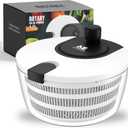 Large Salad Spinner  BPA-Free Vegetable & Fruit Dryer, Lettuce Spinner with Bowl and Colander