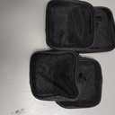 Weewooday 4 Pcs Mesh Makeup Bag Mesh Cosmetic Bag Travel Toiletry Pouch with Zipper Mini Makeup Cosmetic Purse for Daily Accessory(Small,Black)