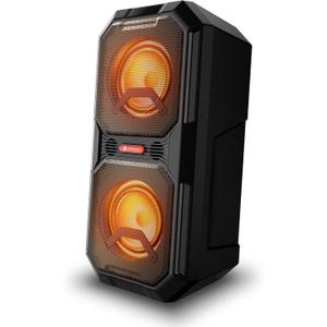 Motorola ROKR 820 Bluetooth Portable Speaker, Karaoke Machine with Microphone, Powerful Subwoofer, LED Dance Lights - 80W, 20 hrs Playtime, IPX4, Perfect for Indoor/Outdoor Party