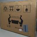 ULIKE Premium Two-Tone Designer Mirror 24x36 for Bathroom, Black and Silver Textured Frame Rectangle Wall Mirror, Tempered Shatter-Proof Decorative Mirror for Living Room Bedroom Entryway