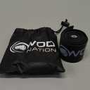 WOD Nation Muscle Floss Bands Recovery Band for Tack and Flossing Sore Muscles and Increasing Mobility : Stretch Band Includes Carrying Case (Black)