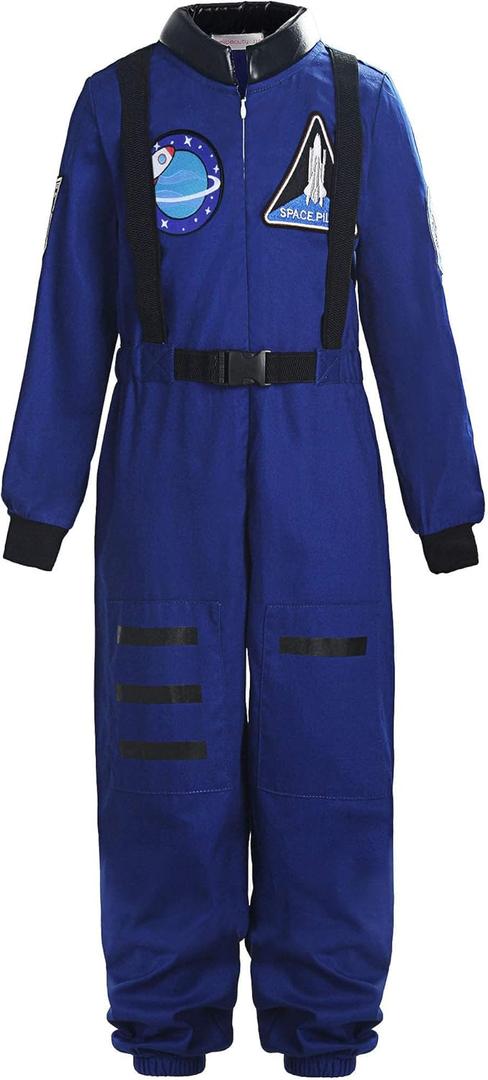 ReliBeauty Boys Girls Kids Children Astronaut Role Play Costume, Size 150