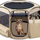 FXW Gotent Dog Playpen Designed for Indoor/Outdoor/Travel Use, Suitable for Puppy and Small Dogs, Portable & Foldable, 29 inchPatent Pending