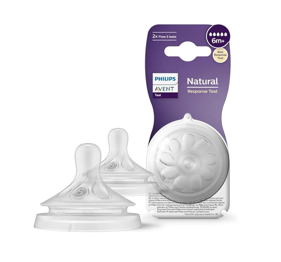 Philips AVENT BPA Free Natural Fast Flow Nipples, 2-Pack