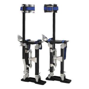 Drywall Stilts 15-23 Inch Height Adjustable Lifts Aluminum Tool for Painting Finishing Pruning Branches Cleaning - Black (15" - 23")