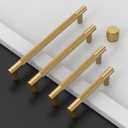 Asidrama 10 Pack 15 Inch(381mm) Champagne Bronze Cabinet Pulls: Knurled Cabinet Handles, Cupboard Handles, Kitchen Cabinet Hardware
