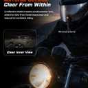 TCMT Full Face Motorcycle Helmet for Adults Men Women, Lightweight Polycarbonate Street Bike Dirt Bike Helmet with Anti-Scratch Mirror Shield and Removable Liner, DOT Approved. XL Size