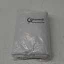 Chyhomenyc 2 Panels 100% Blackout Curtain Liners with 13 Rings, 100% Darkening Blackout Liner for 63 Inch Curtains, Each 40" Wx58 L, 2 Liners Per Set with 14 Pieces Rings (Greyish White)