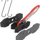 TUTOOLS Brake Caliper Press, Caliper Piston Spreader, Brake Tools,Brake Caliper Piston, Brake Caliper Press Ratchet with 2 Extra pcs Steel Plates, Red