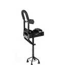 Hands Free Knee Crutch, Adjustable Knee Walker for Foot Injuries Ankle Sprains and Recovery, Aluminum Alloy NonSlip Knee Support Crutch for Adults Fits