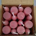 Mtlee 10 Inch Long Tapered Candle Stick Bulk Smokeless Unscented Burning Candlestick Paraffin Wax with Cotton Wick for Dinner Valentine Wedding Party Church(Morandi Pink,16)
