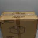 Attelite X-Large Clear Plastic Shoe Boxes - Stackable Shoe Organizer with Magnetic Door, Drop Front Display Box (9 Pack, Clear Black)