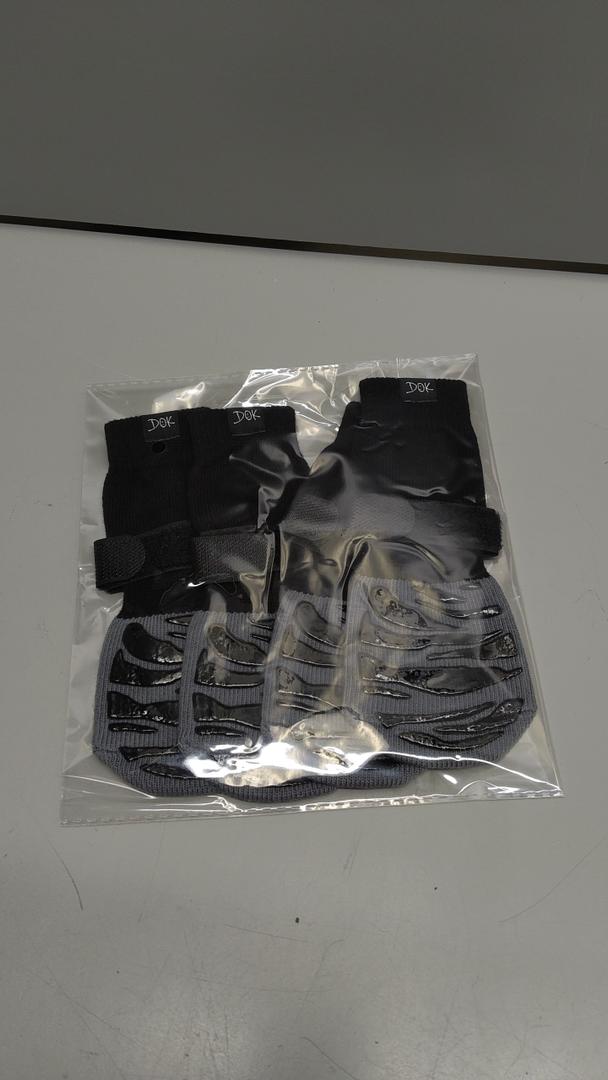 DOK TigerToes Premium NonSlip Dog Socks for Hardwood Floors  ExtraThick Grip That Works Even When Twisted  Prevents Licking, Slipping, and Great for Dog Paw Protection  Size Medium