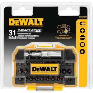 DEWALT DWAX100IR Screwdriving Tough Case Set, Extra Small, 31-Piece (One Size)