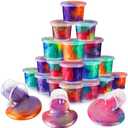 ZDTHNSIAT Galaxy Slime Putty 15 Pack Toy Party Favors for Girl, Non-Sticky, Stress Relief Toy for Boys, Easter Basket Stuffers, Christmas Stockings