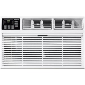 Whirlpool 10,000 BTU Through the Wall Air Conditioner, 230V, Cools up to 450 Sq. Ft for Living Room, Bedroom, Kitchen, Apartment, with Dehumidifier, Remote Control, Digital Display, 24H Timer, White