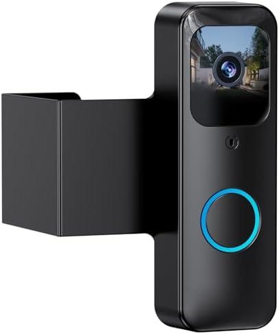 LOCKA Blink Doorbell Mount, Full-Metal Anti-Theft, No-Drill, Compatible with Blink Video Doorbell 1st Gen, Not for 2nd Gen, Black, Stainless Steel, Door Mount
