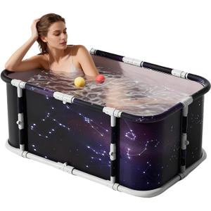 Portable Bathtub For Adult, 45" Collapsible Hot/Ice Bath Tub