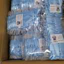 Christmas Twist Tie Bows, 100 Pcs Satin Twist Tie Bows for Treat Bag Satin Ribbon Tie Bows for Tying Up Packages Present Bags Bakery Candy Bags Decorating Ribbon Bow Gift Wrap Bows (Dusty Blue)