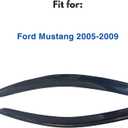 IG Window Visors Fit for 2005-2009 Ford Mustang, Out-Channel Rain Guards Vent Wind Deflectors 2PC, Car Accessories for 05-09 Mustang