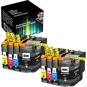(Pack of 8) Compatible Replacement for Brother LC209 LC205 LC 209 205 LC-209 LC-205 Ink Cartridge (2 x Basic Set) for MFC-J5520DW J5620DW J5720DW Printer