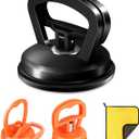 Dent Puller,3 Pack Professional Dent Remover Tool Kit for Car Body Dents, with Suction Cup and Handle Lifter for Easy Car Dent Removal, Glass, Screen, and Object Moving (Black+Orange)