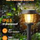 ALEPOD Solar Pathway Lights Outdoor - 8 Pack Solar Powered Garden Lights Waterproof, Decor Landscape Lighting with Three Lighting Modes for Yard, Lawn, Walkway, Driveway, Warm White