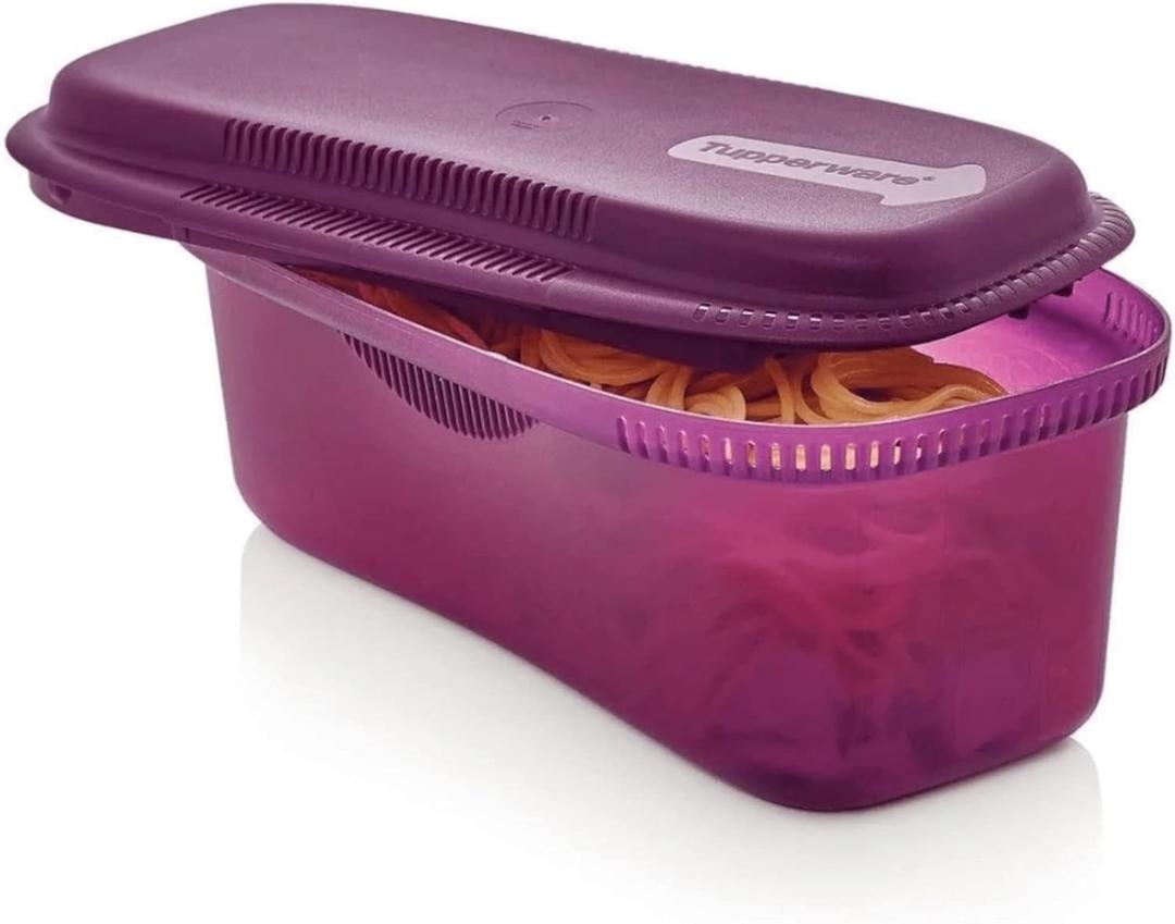 Tupperware Microwave Pasta Master 1.9 L Purple Pasta Cooker I57