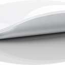 TENMOS M18 Bluetooth Mouse, USB C Rechargeable Wireless Mouse, Triple Mode (Dual Bluetooth+USB) Computer Silent Mice Portable with USB Receiver and Type C Adapter for Laptop/MacBook/iPad/PC - White