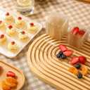 Mimorou 300 Pcs Mini Gold Glitter Clear Dessert Plates 1oz Disposable Appetizer Trays Bulk Small Square Plastic Dish for Party Birthday Wedding Tasting Serving Cake Salad Fruit Sauce Snack, 2.4 Inch