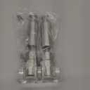 Stainless Steel Salt and Pepper Grinder Set, Manual Refillable Peppercorn Mills with Push Button, Thumb Grinder, Sliver White (2 PCS NORMAL)